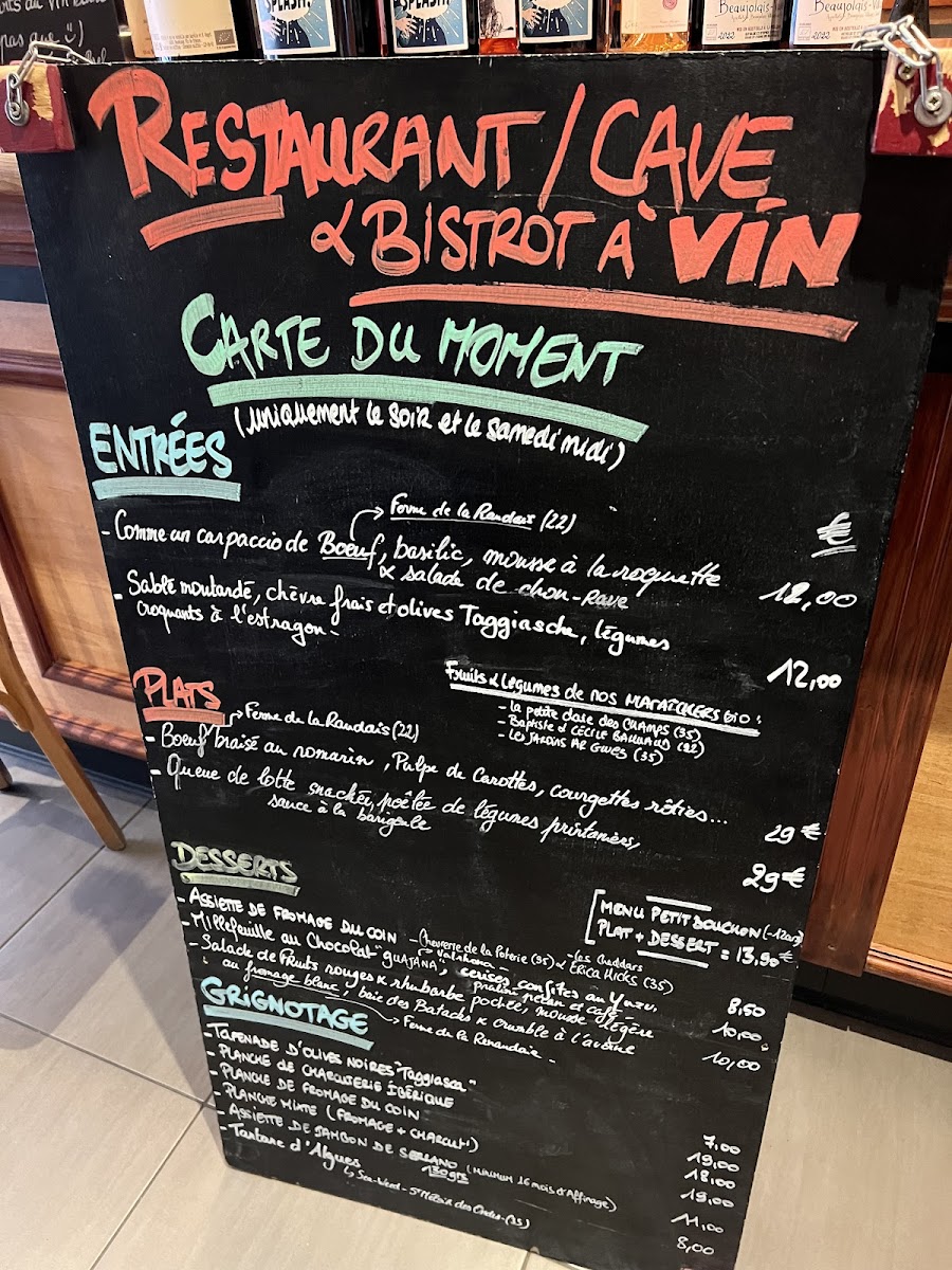 TANDEM Restaurant/Bistrot à Vin/Cave Photo Menu 6