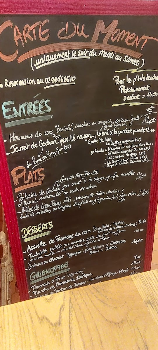 TANDEM Restaurant/Bistrot à Vin/Cave Photo Menu 8