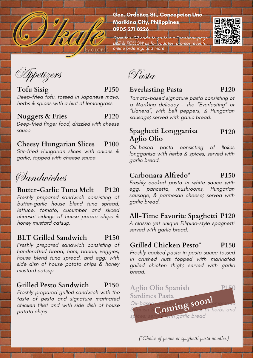 O'kafe by OLOPSC Photo Menu 1