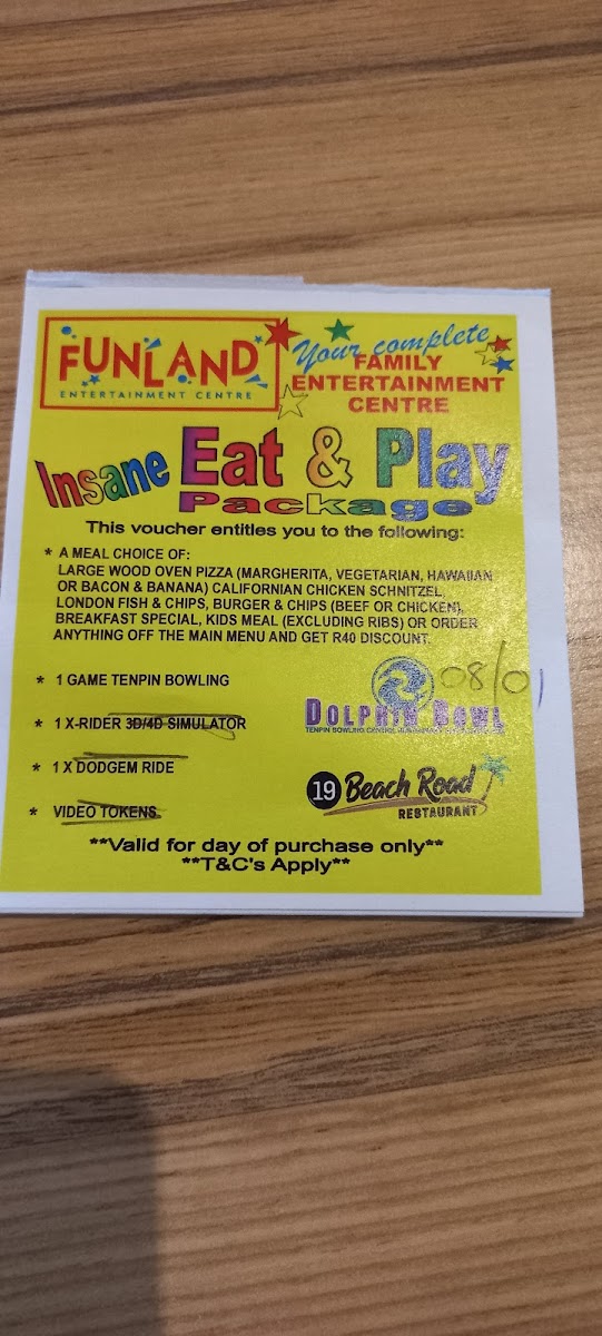 FUNLAND ENTERTAINMENT CENTRE Photo Menu 8