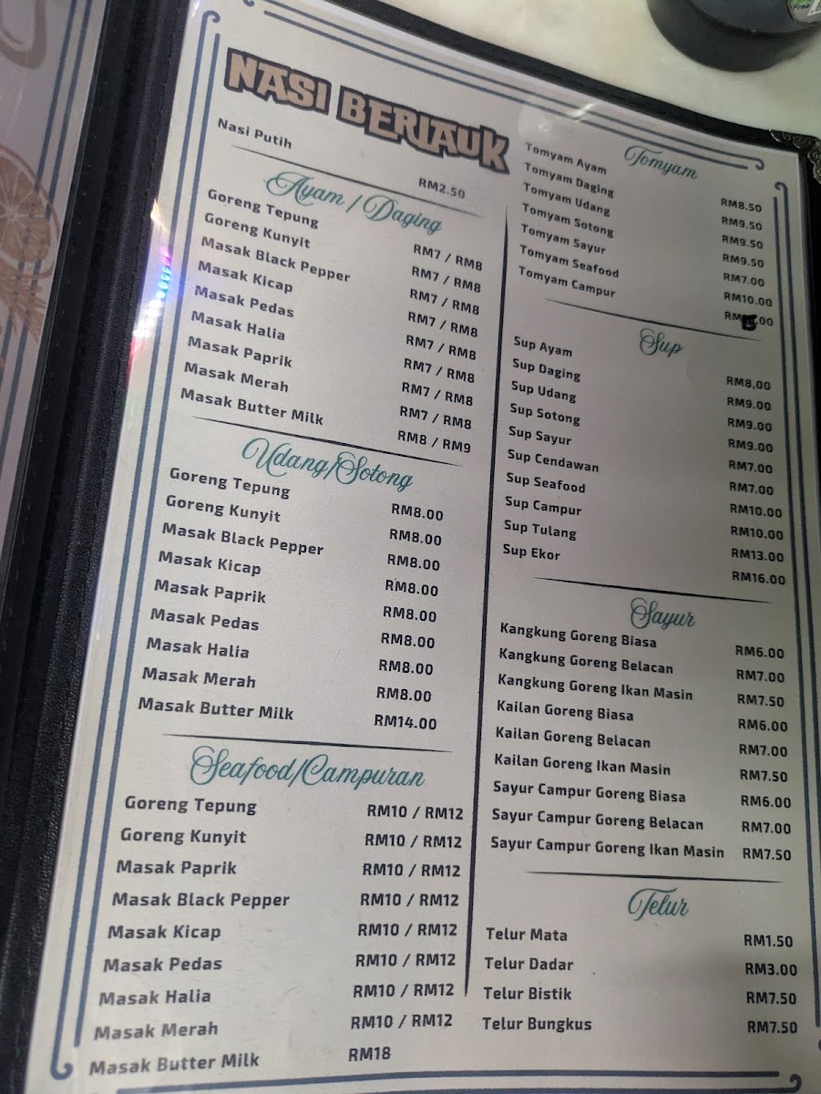 Restoran Warung Tempua 24jam Photo Menu 4