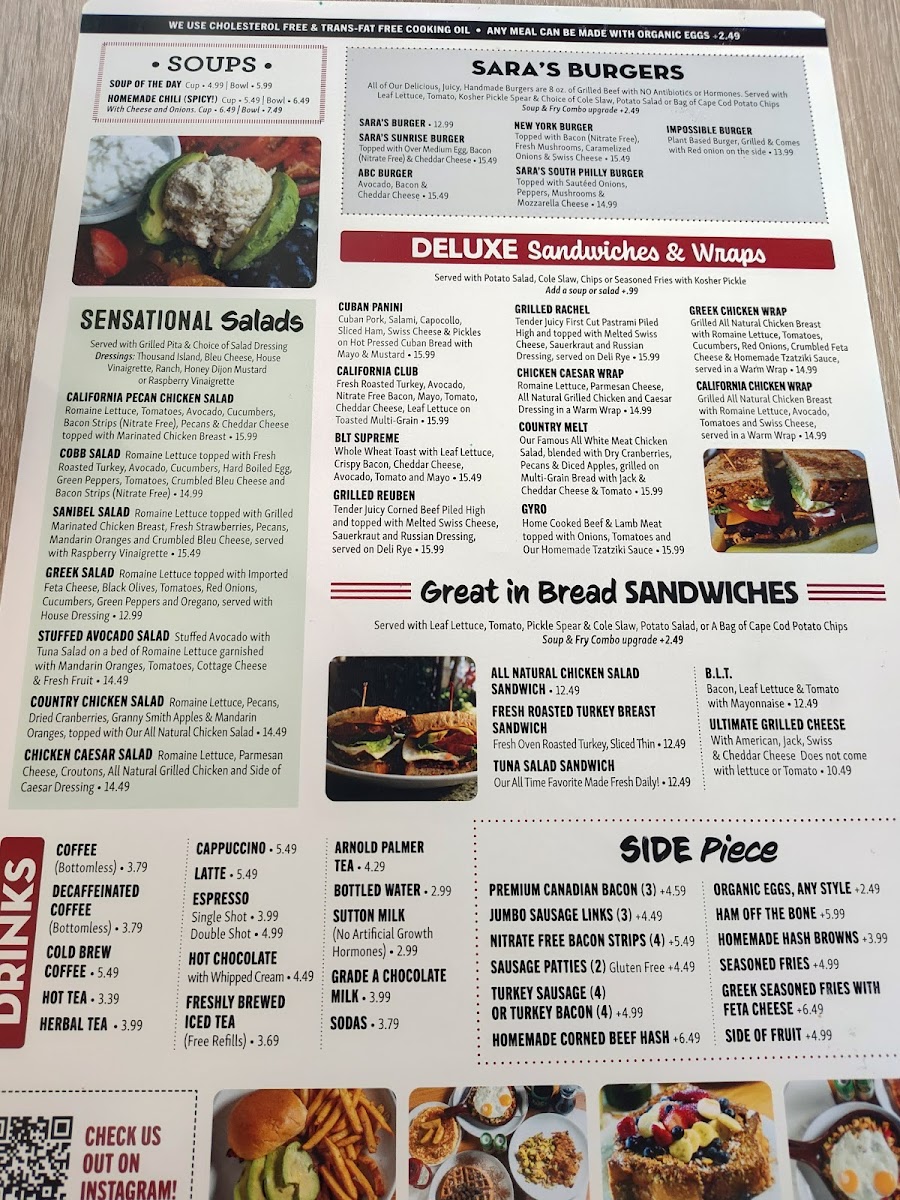 Sara's Kitchen and Bar Photo Menu 6