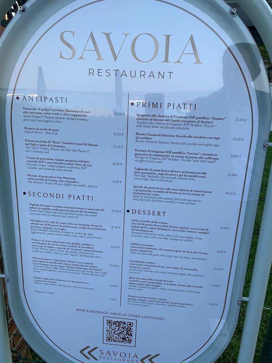 Ristorante Savoia Photo Menu 1