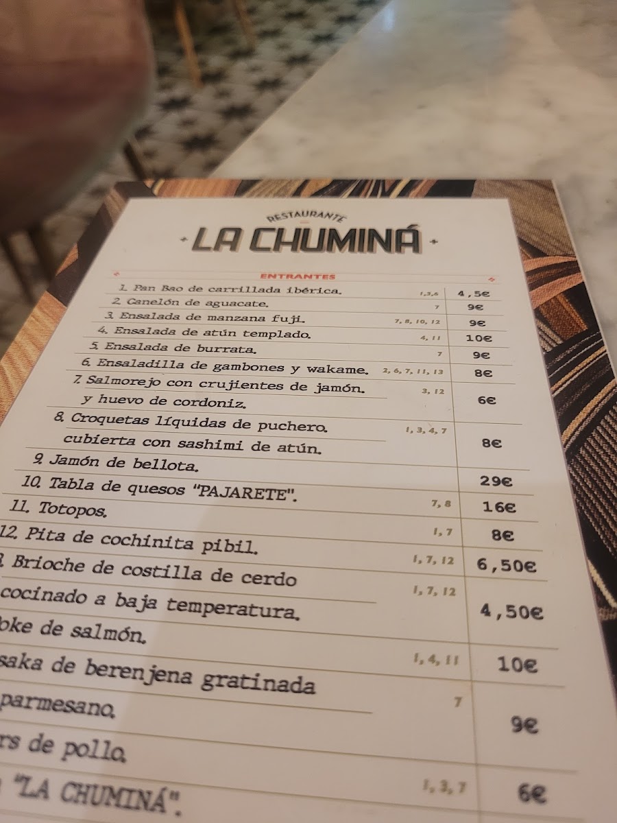 Restaurante La Chuminá Photo Menu 10