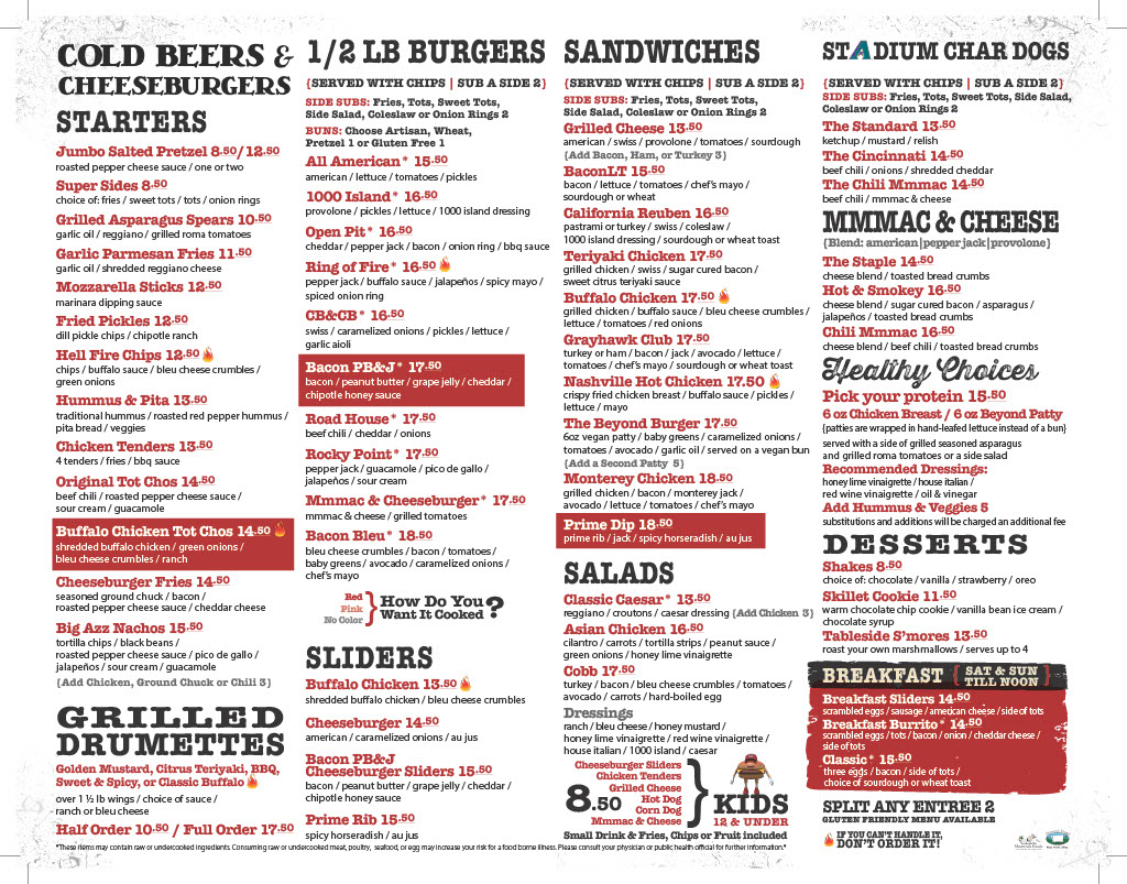 Cold Beers & Cheeseburgers Photo Menu 7