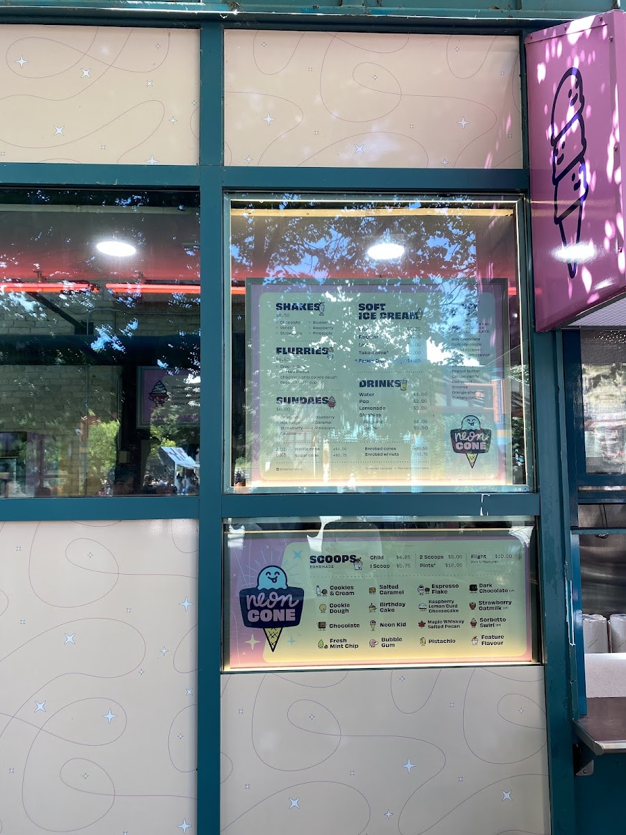 Neon Cone Photo Menu 10