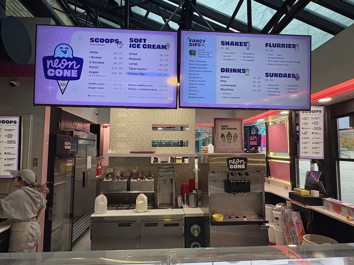 Neon Cone Photo Menu 5