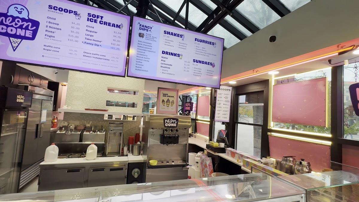 Neon Cone Photo Menu 6