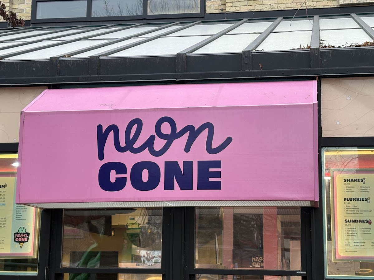 Neon Cone Photo Menu 9