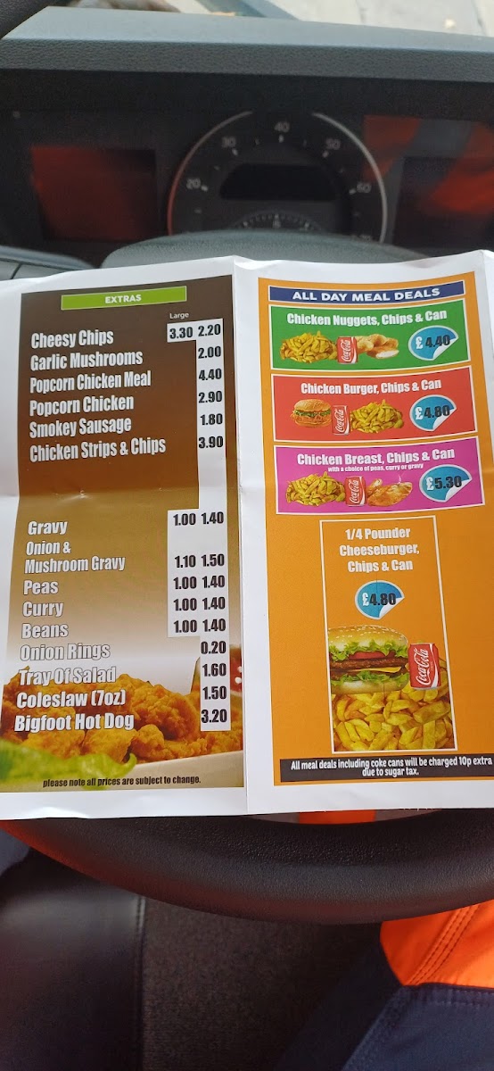 Chain Lane Chippy Photo Menu 1