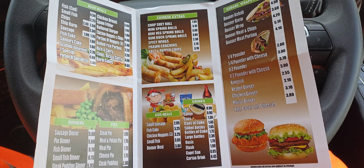 Chain Lane Chippy Photo Menu 2