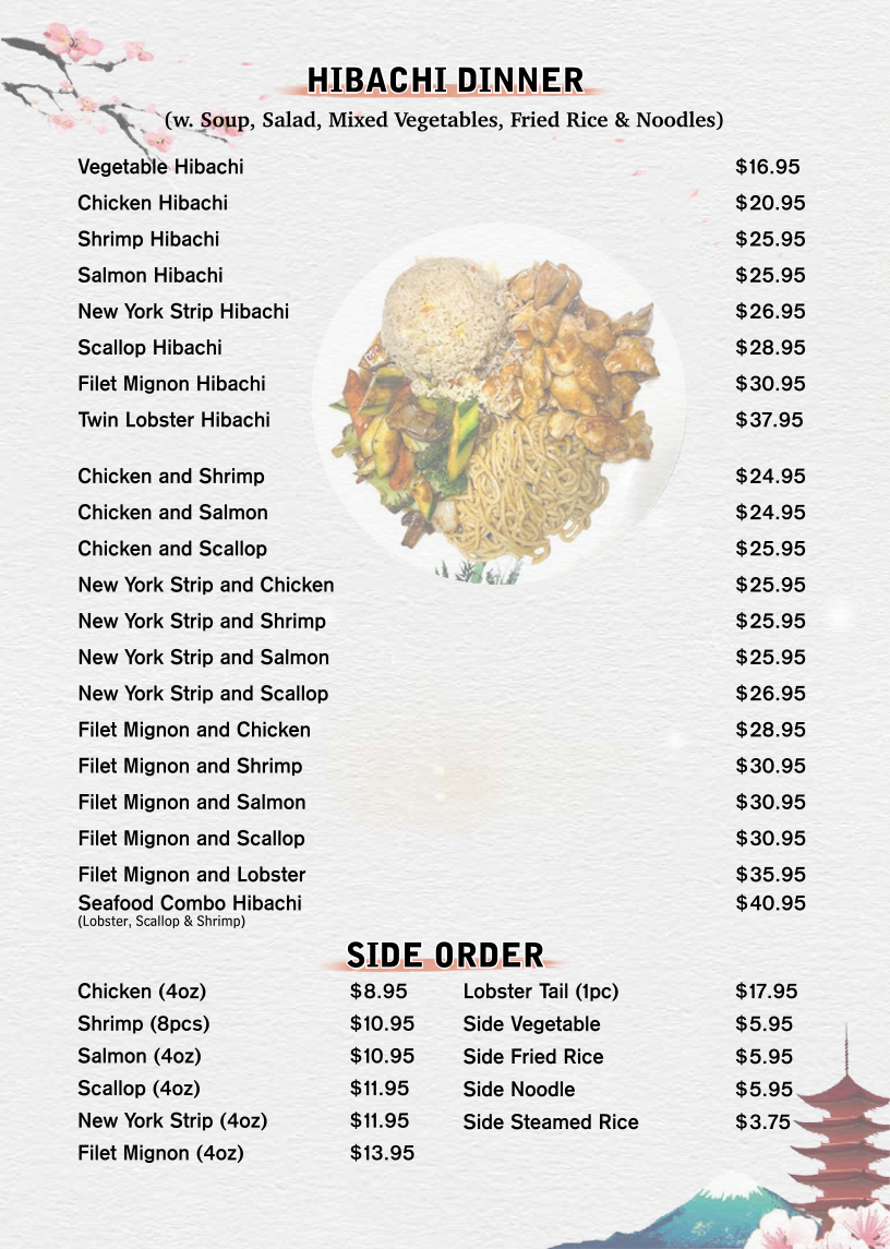 Zpan Hibachi & Sushi Bar Photo Menu 5