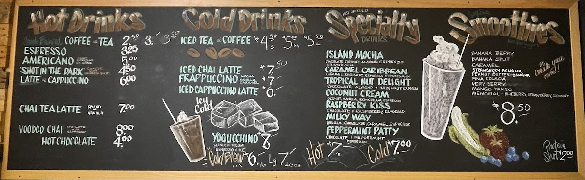 Surfside Coffee House Photo Menu 1