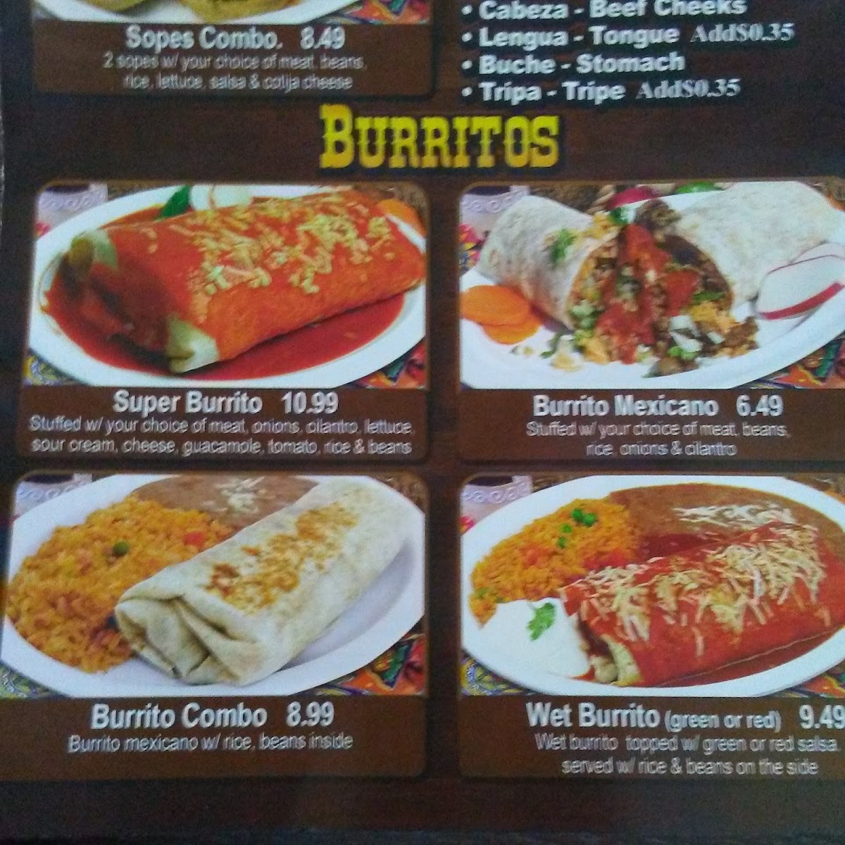 Cocineros Mexican Grill Photo Menu 6