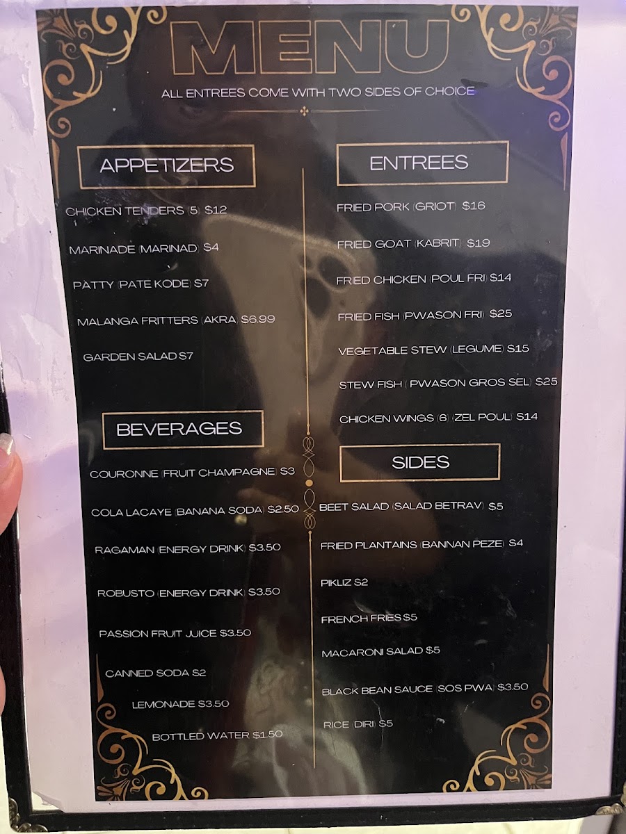 Maitresse Caribbean cuisine Photo Menu 2