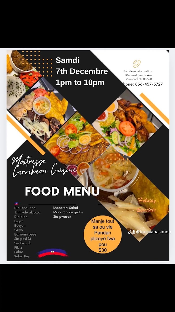 Maitresse Caribbean cuisine Photo Menu 4