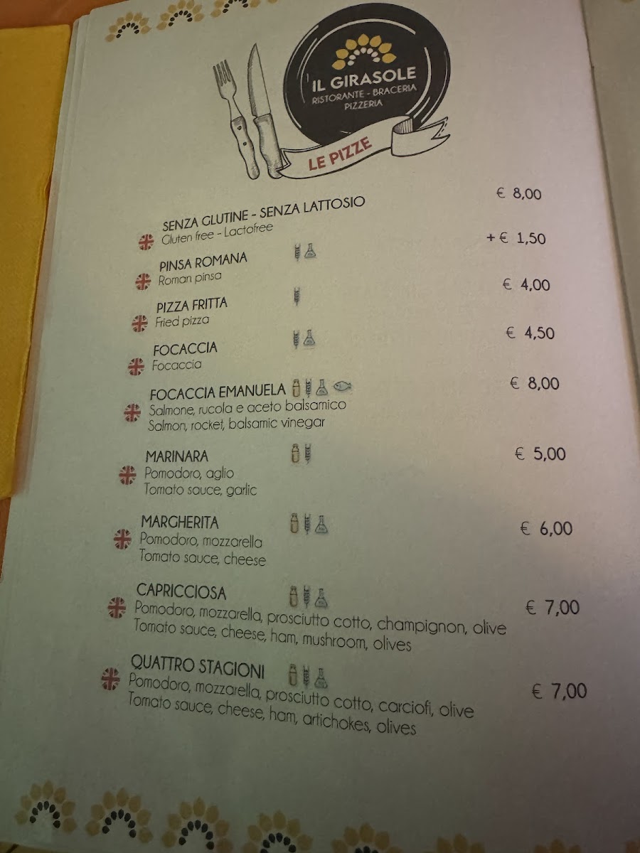 Ristorante Il Girasole Photo Menu 4
