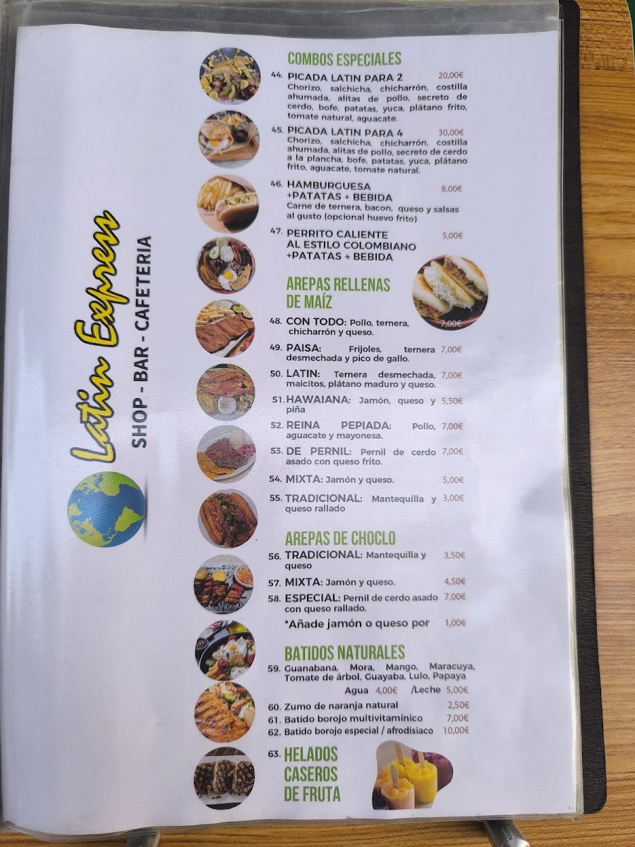 Latin Express Torrevieja Photo Menu 2