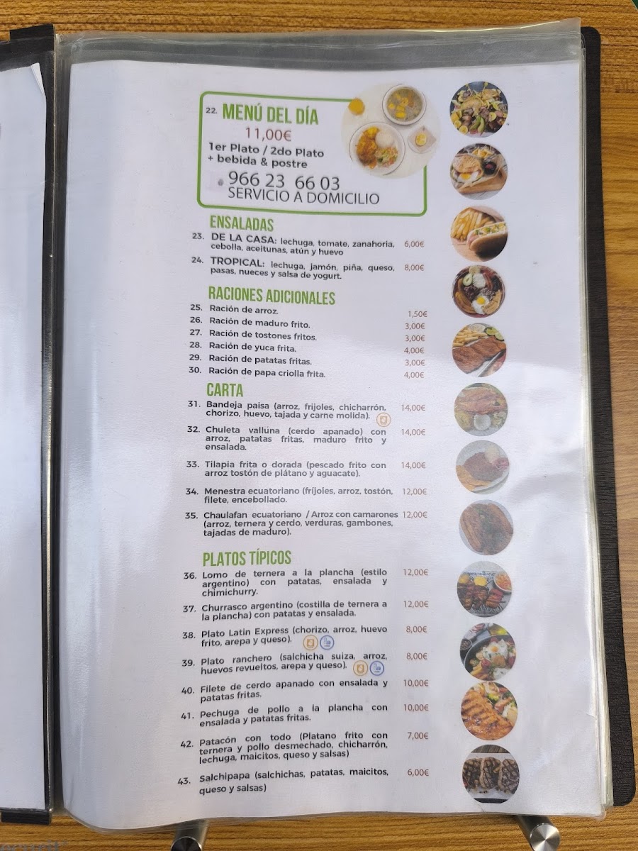 Latin Express Torrevieja Photo Menu 3