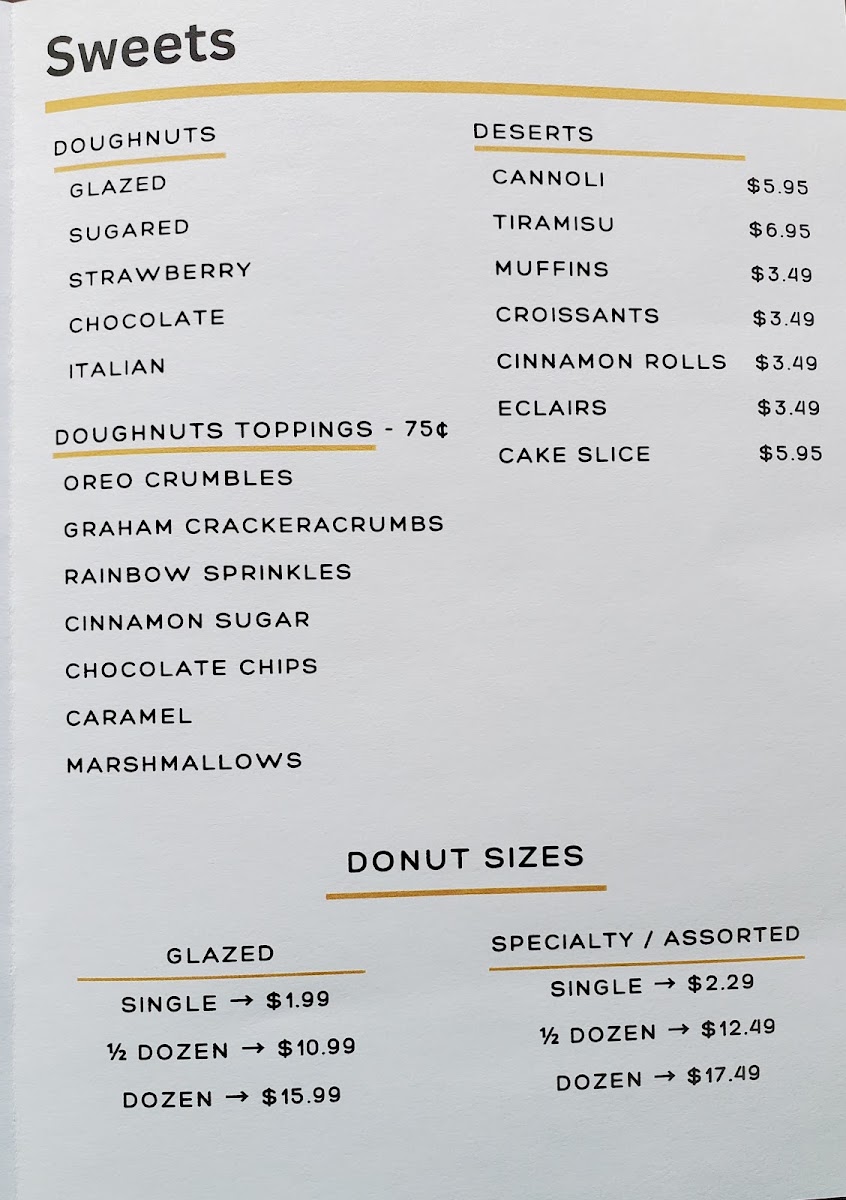 Cup of Joe Photo Menu 2