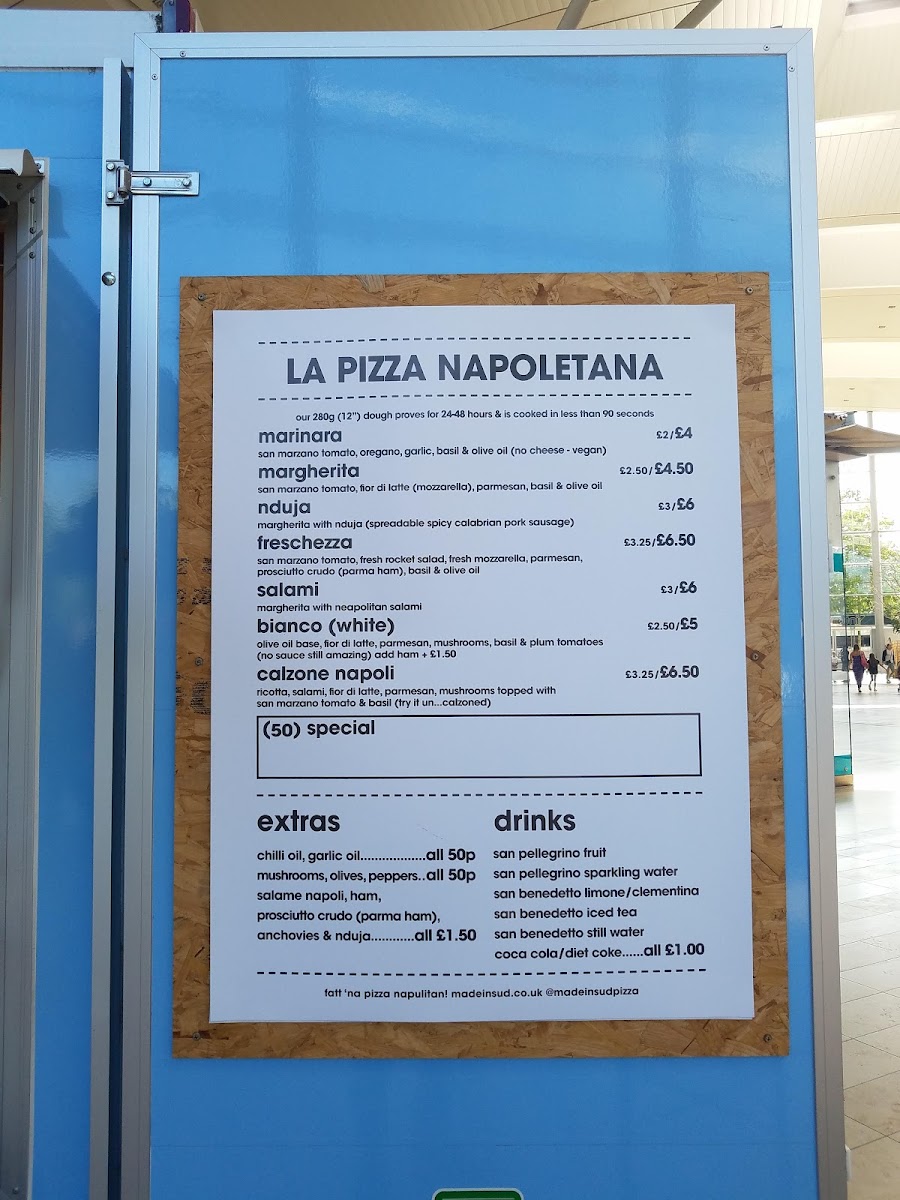 Made in Sud Pizza Photo Menu 2