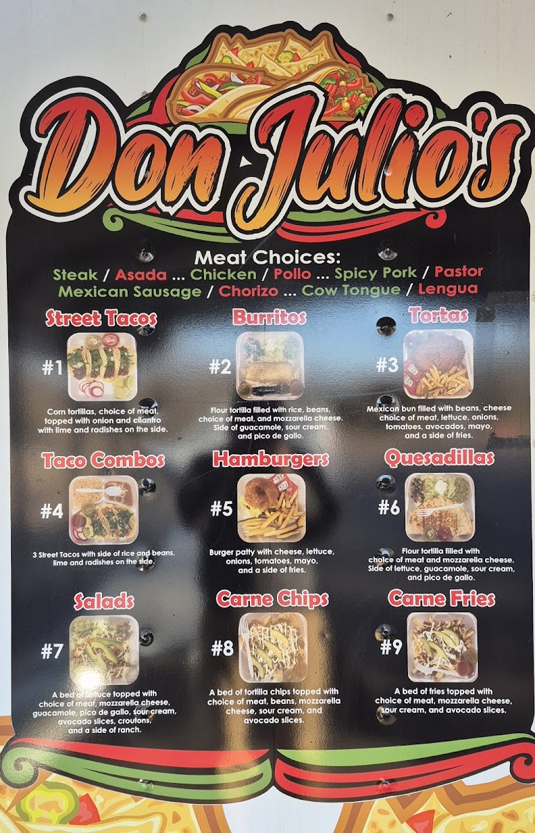 Don Julios Tacos Photo Menu 1