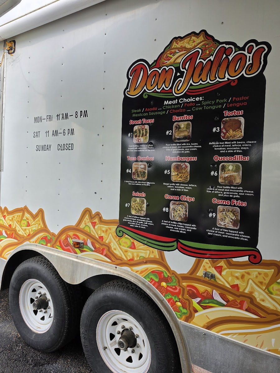 Don Julios Tacos Photo Menu 2