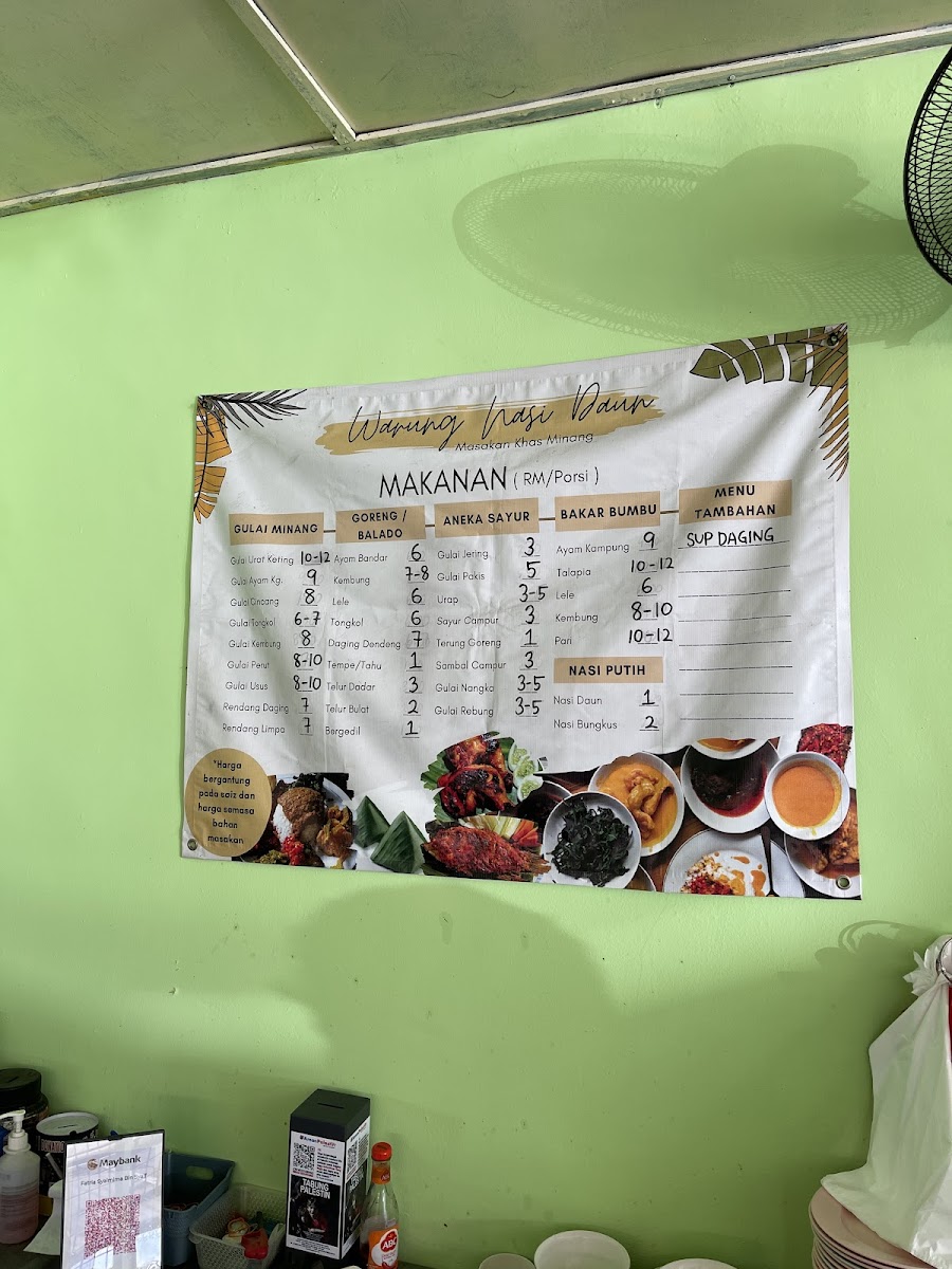 Warung Nasi Daun Masakan Padang Photo Menu 5