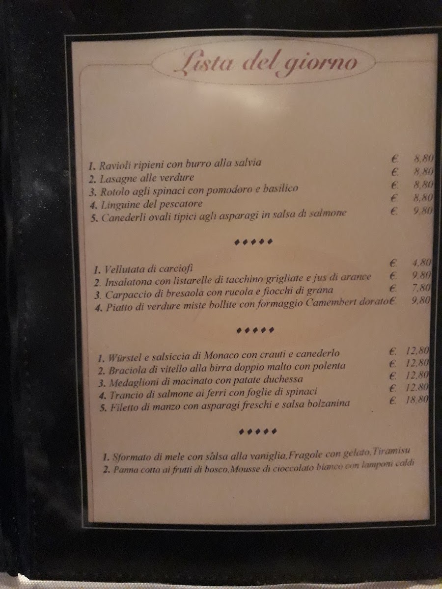 Speckstube Photo Menu 3