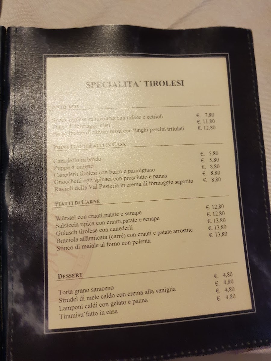 Speckstube Photo Menu 4