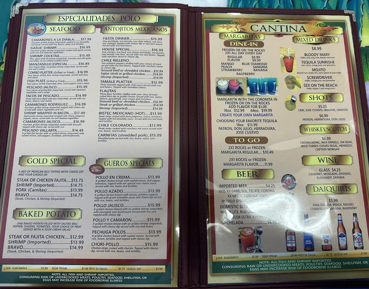Polos Mexican restaurant Photo Menu 3