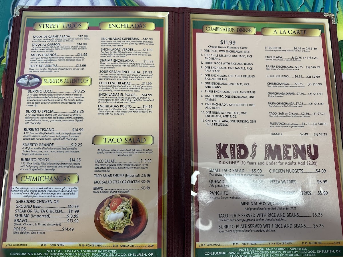 Polos Mexican restaurant Photo Menu 5