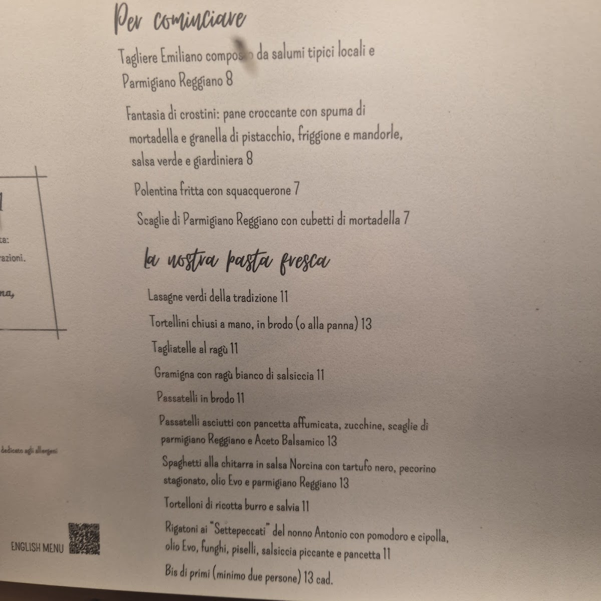 Trattoria Boni Photo Menu 9
