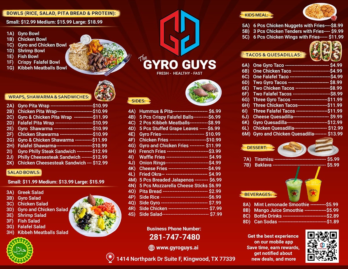 The Gyro Guys KINGWOOD Photo Menu 1