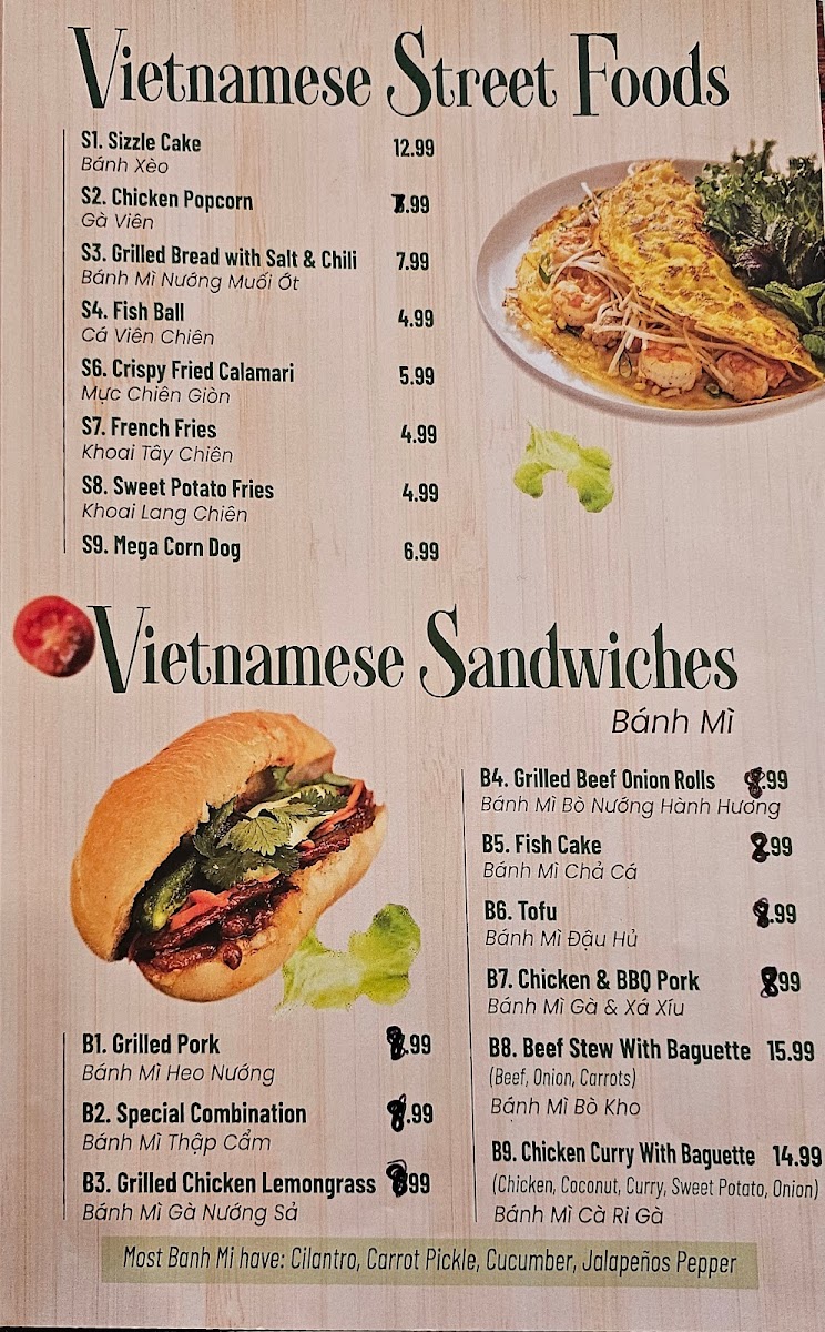 Phở & Boba Tea - Arlington Photo Menu 2