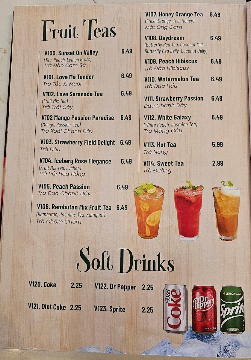 Phở & Boba Tea - Arlington Photo Menu 5
