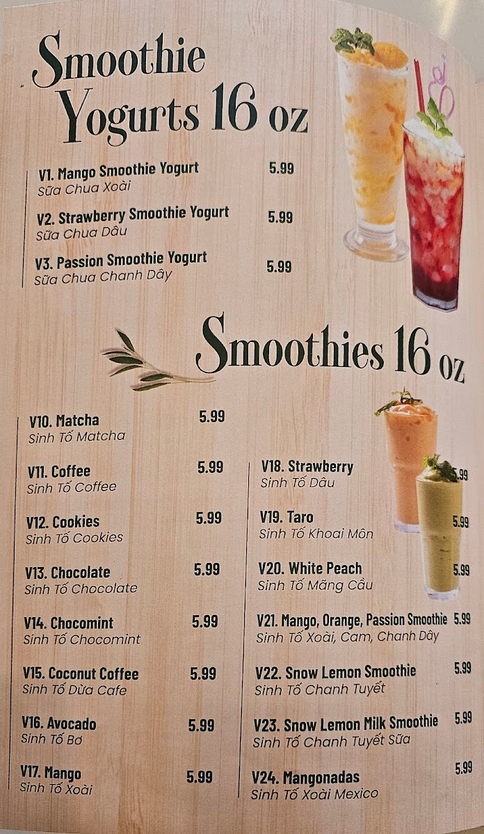 Phở & Boba Tea - Arlington Photo Menu 7