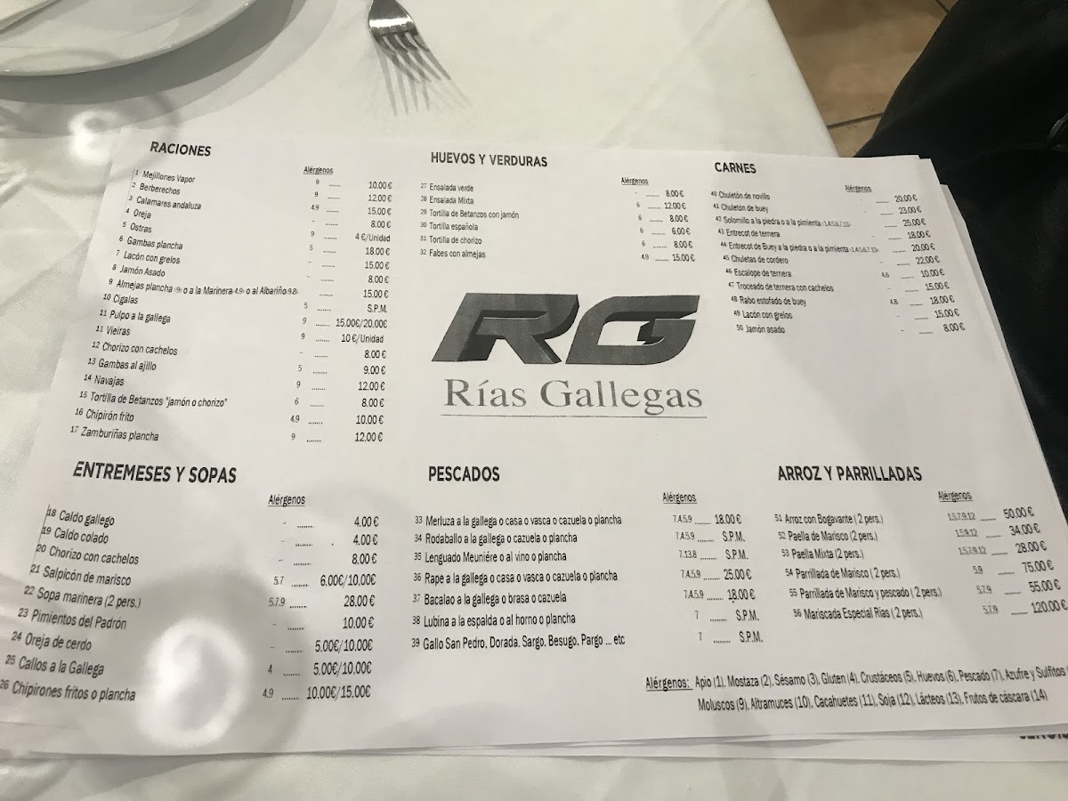 Rías Gallegas Photo Menu 10