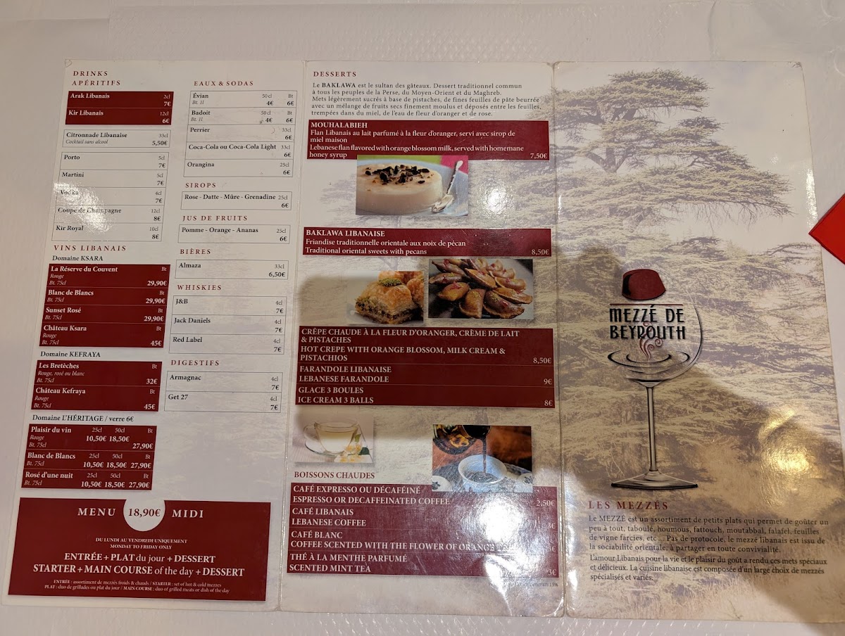 Mezze de Beyrouth Photo Menu 3
