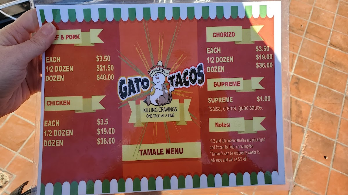 Gato Tacos Photo Menu 1