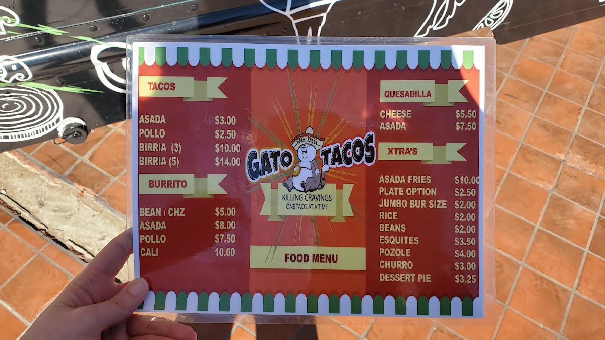 Gato Tacos Photo Menu 2