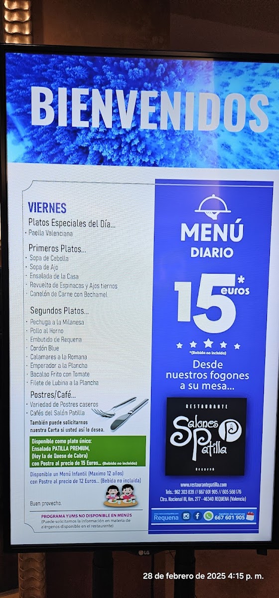 Mesón del Vino Photo Menu 2