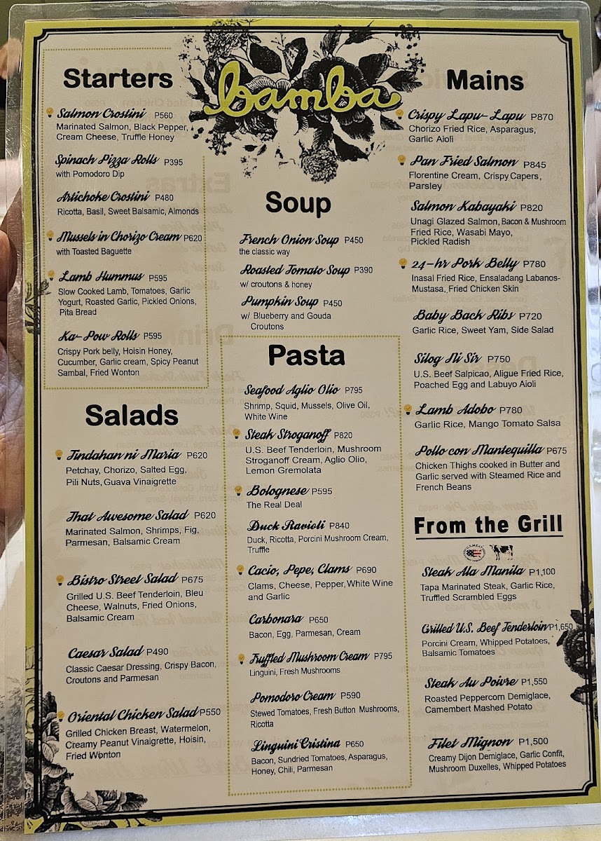 Bamba Bistro Photo Menu 1