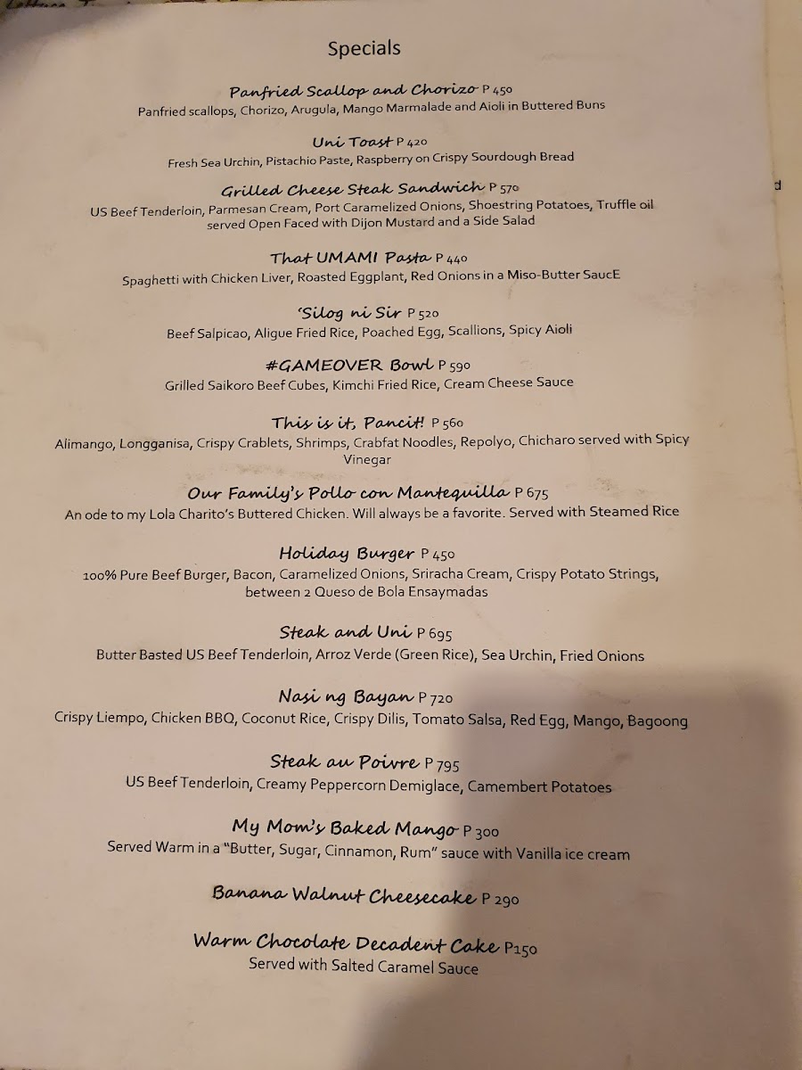Bamba Bistro Photo Menu 9