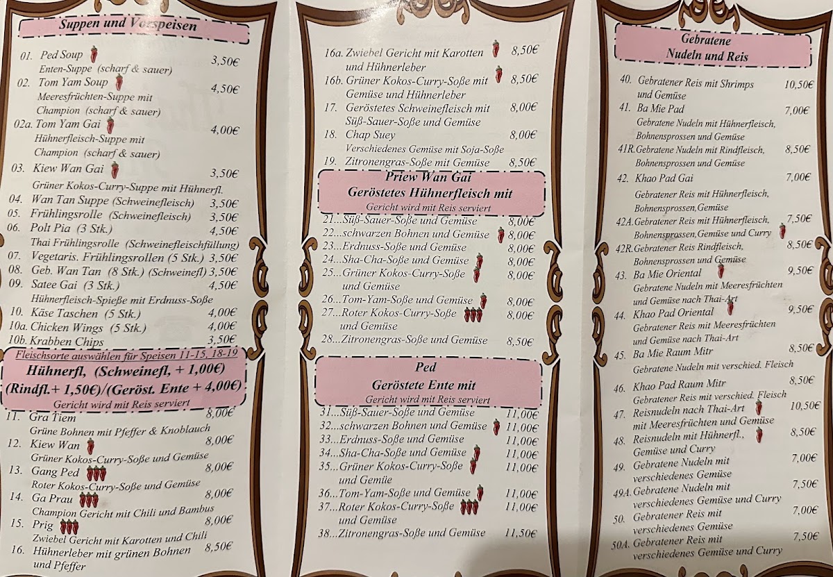 Thai-Bistro Man Photo Menu 1