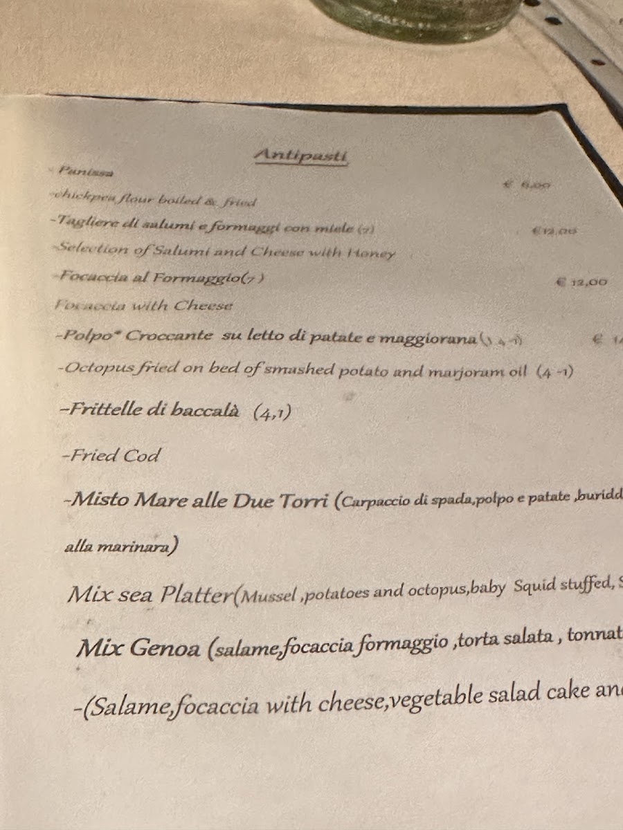 Trattoria Alle due Torri Photo Menu 6