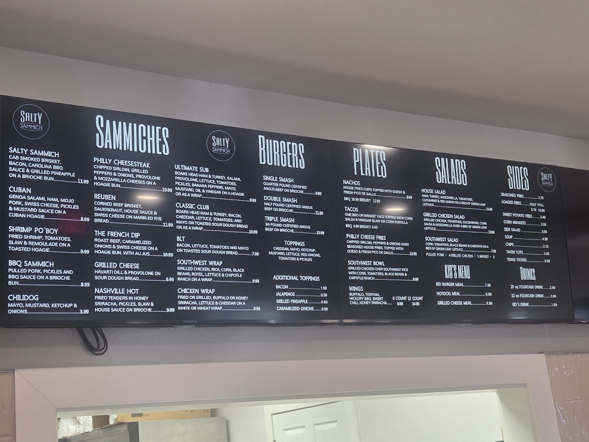 Salty Sammich Photo Menu 1