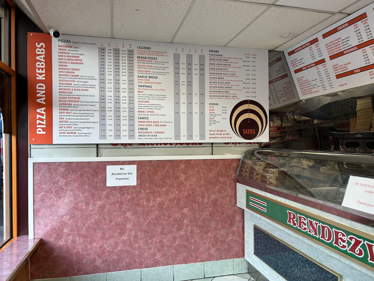 Rendezvouz Fish & Chip Shop Photo Menu 1
