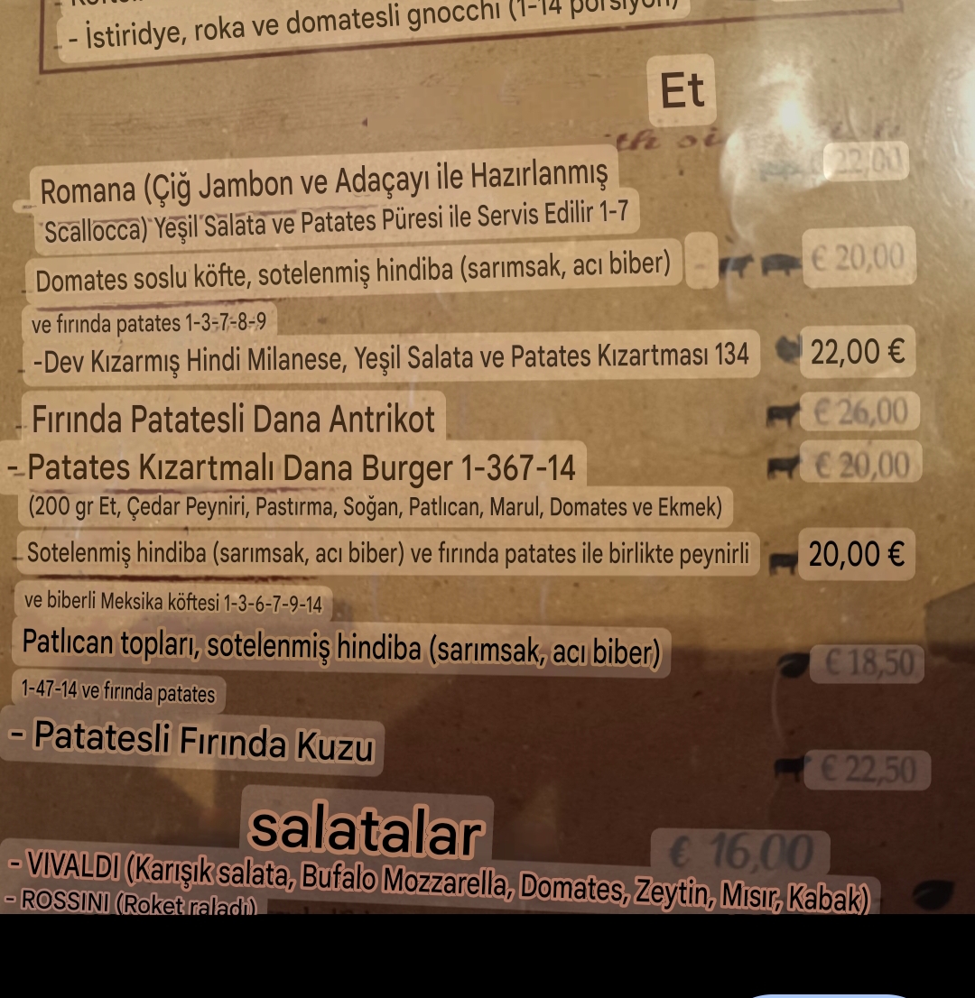 Cantina e Cucina Photo Menu 2