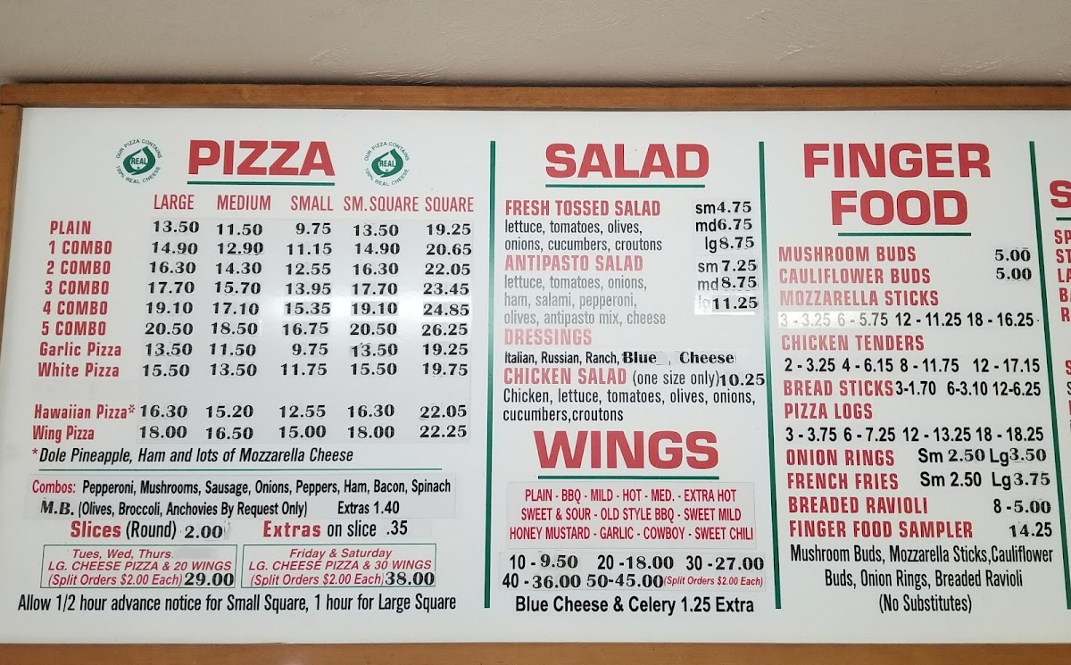 Vinny's Pizzeria Photo Menu 3